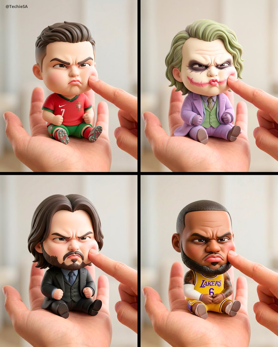 A mini chibi version of the character in the uploaded ima...