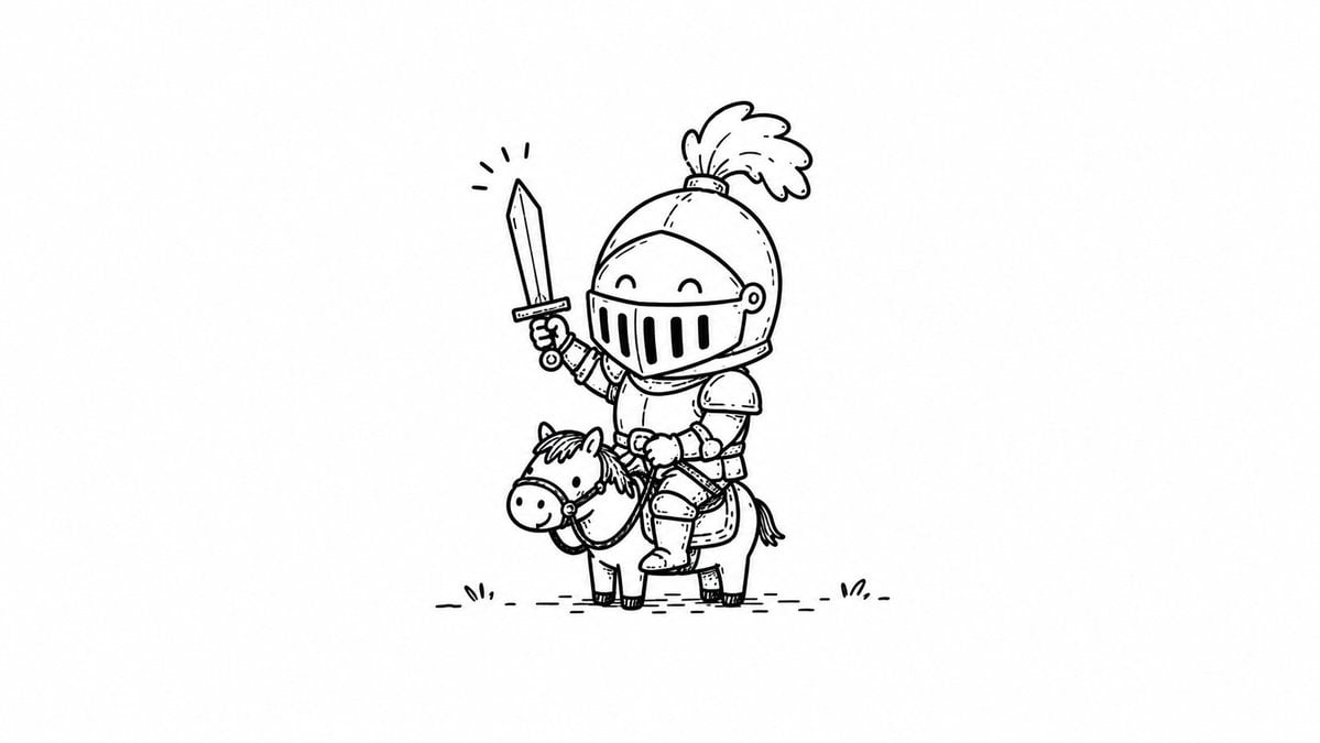 Minimal hand-drawn doodle illustration of [Subject], simp...