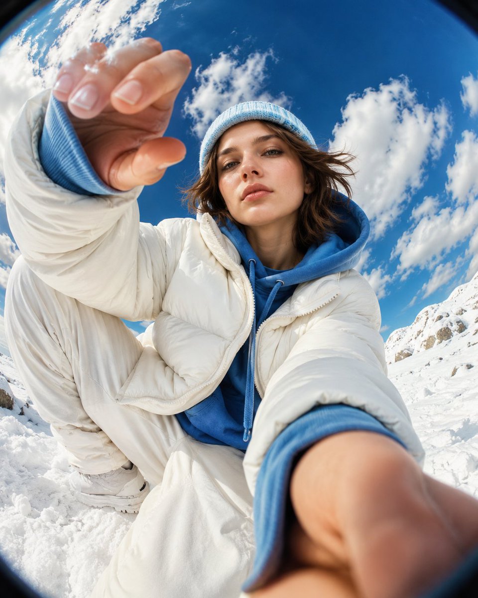 Ultra-premium streetwear portrait captured from an extrem...