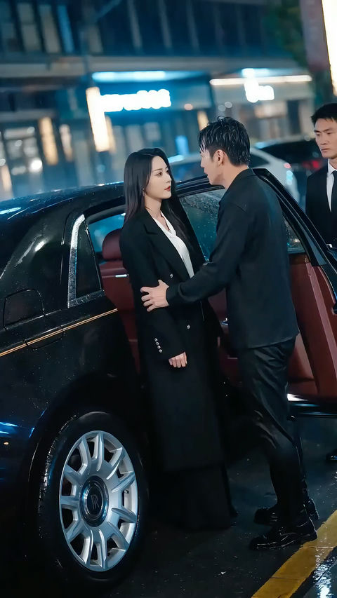 暴雨夜男主跪地痛哭挽留燕子