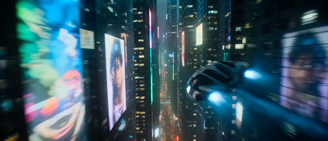 霓虹暴雨夜极速穿梭